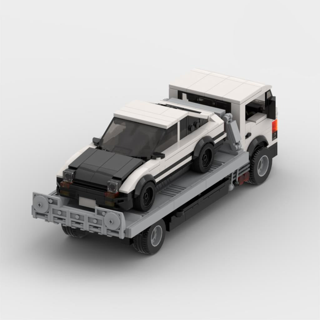 Japanese Flatbed Trailer Brick Set