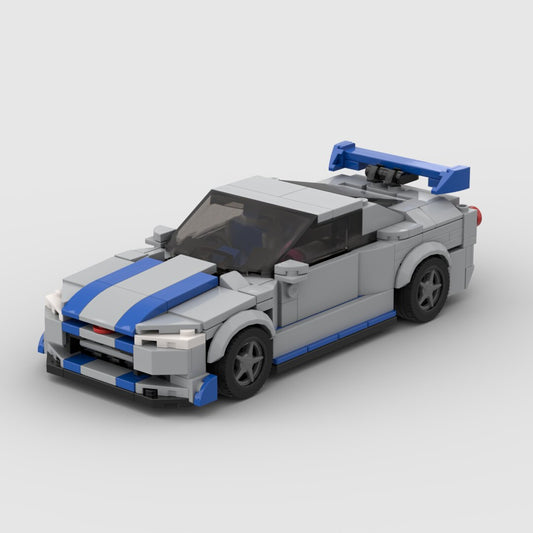 Nissan Skyline R34 F&F Brick Set